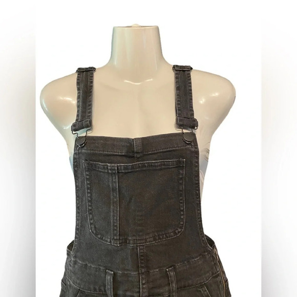 Madewell Black Skinny Denim Overalls - Picture 3 of 12